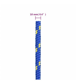 Corde de bateau Bleu 10 mm 500 m Polypropylène