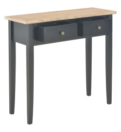 Table de console et coiffeuse Noir 79x30x74 cm Bois