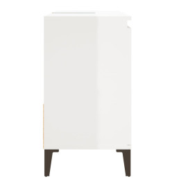 Armoire de salle de bain blanc brillant 65x33x60 cm