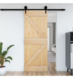 Porte 95x210 cm bois massif de pin