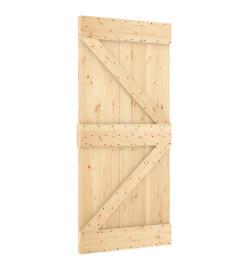 Porte 95x210 cm bois massif de pin