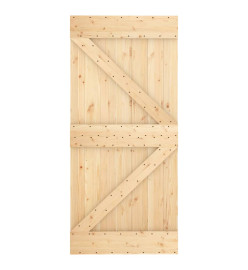 Porte 95x210 cm bois massif de pin