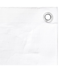 Bâche 260 g/m² 6x8 m Blanc PEHD