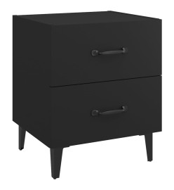 Tables de chevet 2 pcs Noir 40x35x47,5 cm