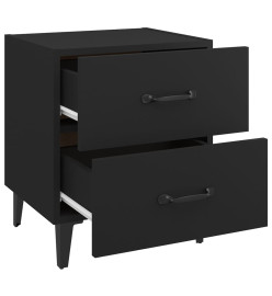 Tables de chevet 2 pcs Noir 40x35x47,5 cm