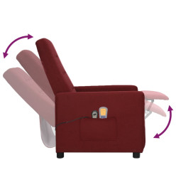 Fauteuil électrique de massage Bordeaux Tissu