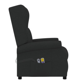 Fauteuil de massage électrique à oreilles noir tissu