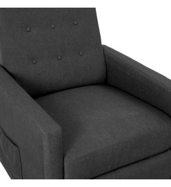 Fauteuil inclinable Gris foncé Tissu