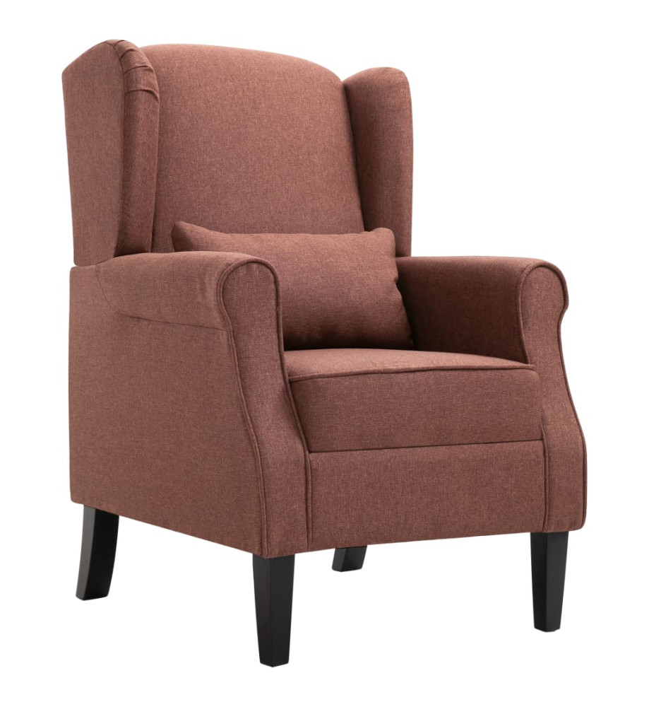 Fauteuil Marron Tissu