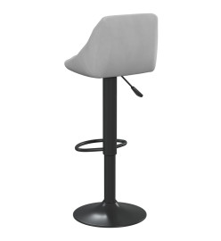 Tabouret de bar Gris clair Velours