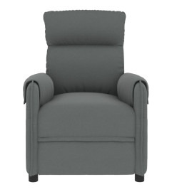 Fauteuil électrique de massage Gris foncé Tissu