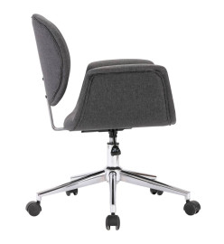 Chaise pivotante de bureau Gris Tissu