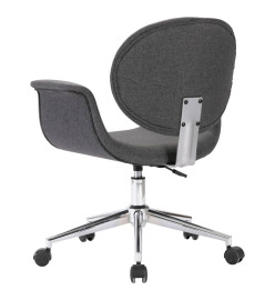 Chaise pivotante de bureau Gris Tissu