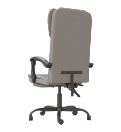 Fauteuil inclinable de bureau Taupe Tissu