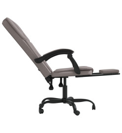 Fauteuil inclinable de bureau Taupe Tissu