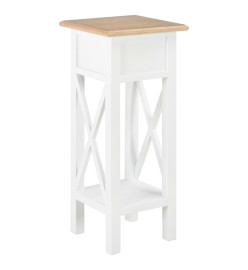 Table d'appoint Blanc 27 x 27 x 65,5 cm Bois