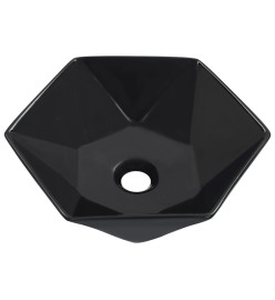 Lavabo 41x36,5x12 cm Céramique Noir