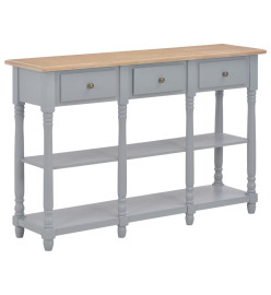 Table console Gris 120x30x76 cm MDF