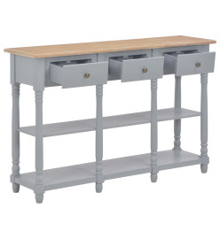 Table console Gris 120x30x76 cm MDF