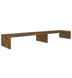 Support de moniteur Chêne fumé 110x23,5x9 cm Bois d'ingénierie