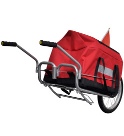 Remorque de vélo à une roue avec sac de rangement