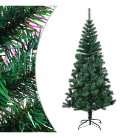 Sapin de Noël artificiel pointes iridescentes Vert 150 cm PVC