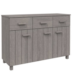 Buffet HAMAR Gris clair 113x40x80 cm Bois massif de pin