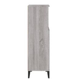 Armoire salle de bain sonoma gris 30x30x100 cm