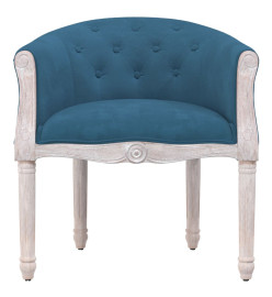 Chaise à manger Bleu Velours