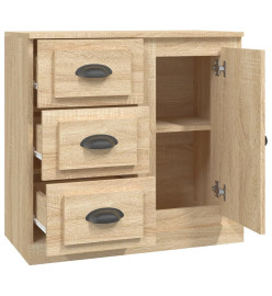 Buffet chêne sonoma 70x35,5x67,5 cm bois d'ingénierie