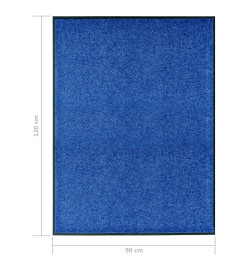 Paillasson lavable Bleu 90x120 cm