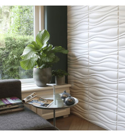 WallArt Panneaux muraux 3D 24 pcs GA-WA04 Waves