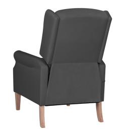 Fauteuil de massage inclinable Gris foncé Tissu