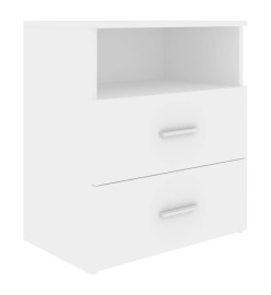 Tables de chevet 2 pcs Blanc 50x32x60 cm