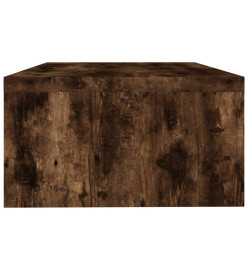 Support de moniteur Chêne fumé 42x24x13 cm Bois d'ingénierie