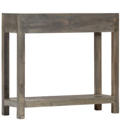 Table console Gris 86 x 30 x 76 cm Bois de manguier massif