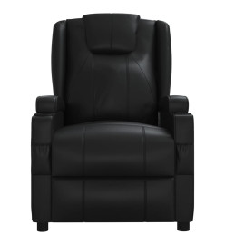 Fauteuil de massage Noir Similicuir