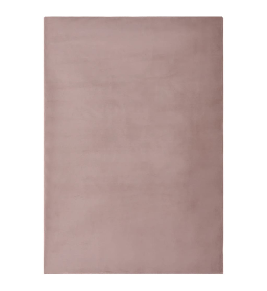 Tapis Fausse fourrure de lapin 200x300 cm Vieux rose