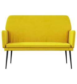 Banc Jaune 108x79x79 cm Velours