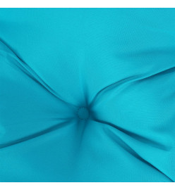 Coussin de palette turquoise 70x40x12 cm tissu