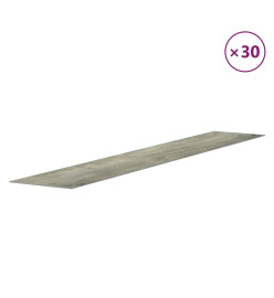 Panneaux muraux Aspect bois Gris PVC 4,12 m²