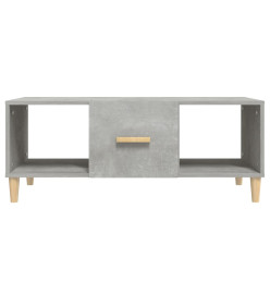 Table basse gris béton 102x50x40 cm bois d'ingénierie