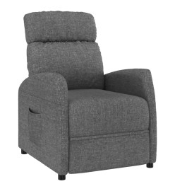 Fauteuil inclinable Gris foncé Tissu