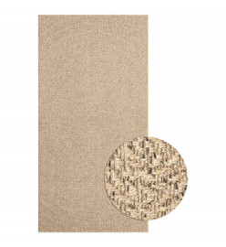 Tapis 80x150 cm aspect jute intérieur et extérieur