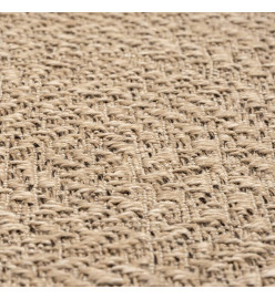 Tapis 80x150 cm aspect jute intérieur et extérieur