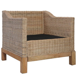 Fauteuil avec coussins Rotin naturel