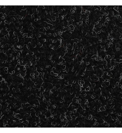 Tapis autoadhésifs de marches 5 pcs Noir 56x17x3 cm Aiguilleté