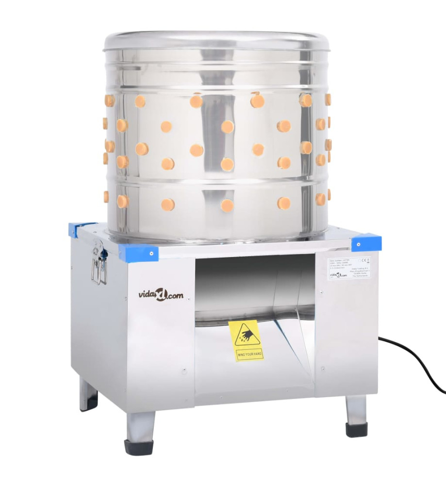 Plumeuse à poules Acier inoxydable 131 doigts 1500 W