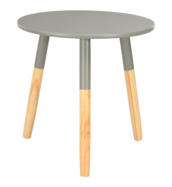 Tables d'appoint 2 pcs Gris Pin massif