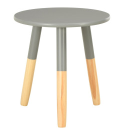 Tables d'appoint 2 pcs Gris Pin massif